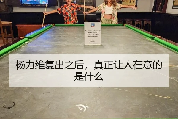 杨力维复出之后，真正让人在意的是什么